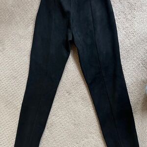 Zara Faux Suede inner zip pant